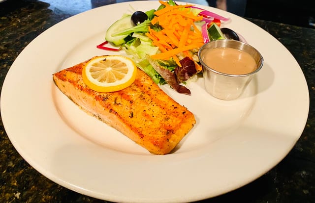 Grilled Salmon.