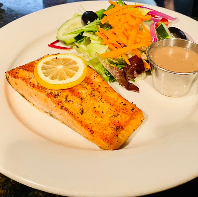 Grilled Salmon.