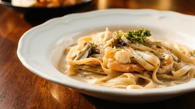 Fettuccine Alfredo.